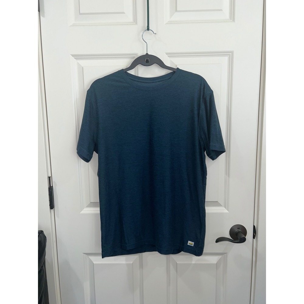 Vuori Strato Tech Tee Shirt Navy Heather Size Medium